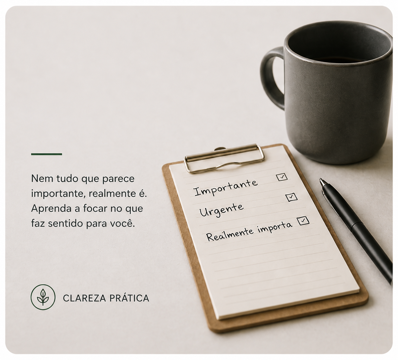 Como organizar pensamentos quando tudo parece urgente
